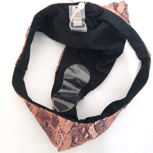 NEW!! PQ PilyQ Swim SIZE S Reversible High Cut Teeny Bikini Bottoms ONLY Animal - Picture 3 of 11